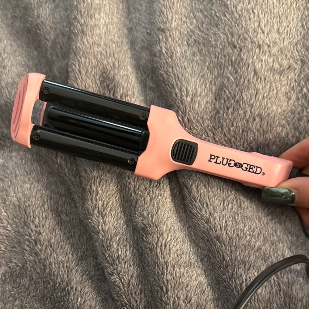 Plugged Pink Hair Styling Tool